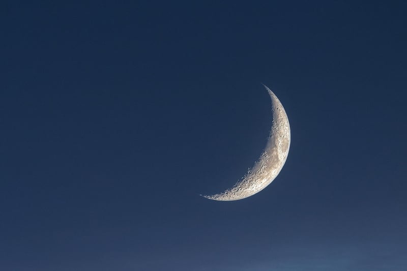 Moon in the night sky